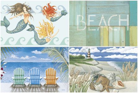 Beach Coastal Cottage Doormats