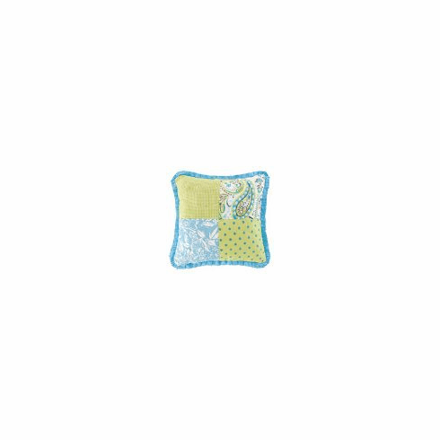 Beach Pillow Aqua Lime