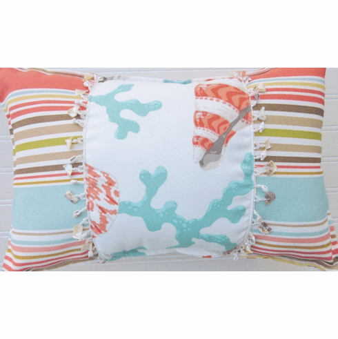 Beach Pillow Oblong Coastline