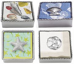 Beach, Tropical Nautical Napkin Holders and Weights