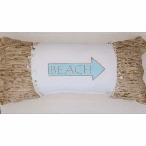 Beachfront Beach Arrow PIllow