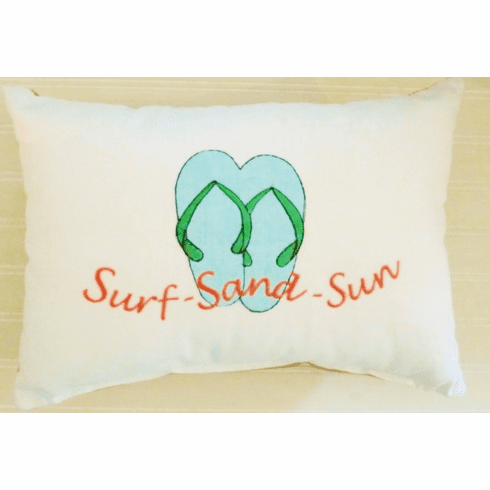 Beachfront Surf Sun Sand PIllow