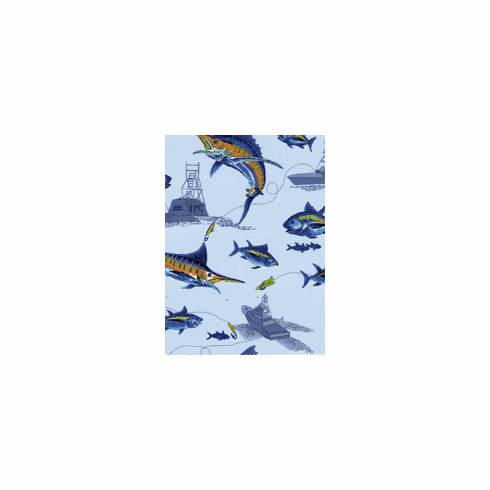 Blue Marlin Shower Curtain