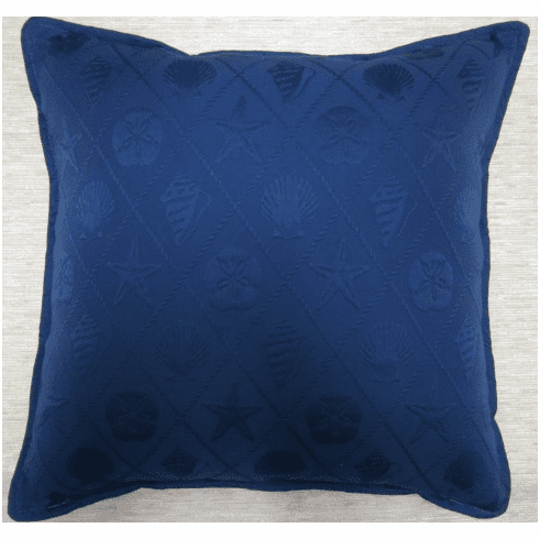 Blue Matelasse Pillow