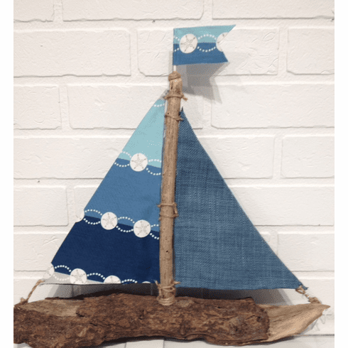 Blue Sand Dollar Sailboat