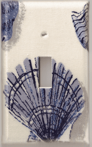 Blue Seashell Switchplates