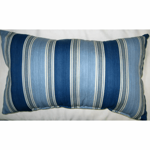 Blue Stripe Oblong Pillow