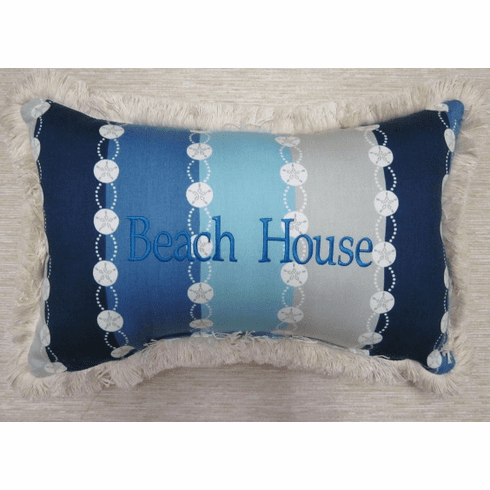 Capri Sand Dollar Beach House Pillow