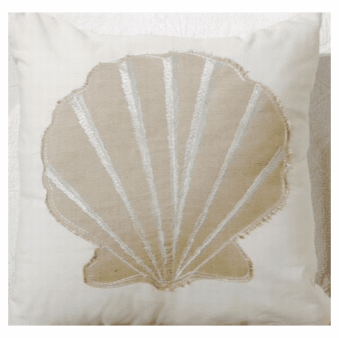 Coastal Pillow White Sands Clamshell