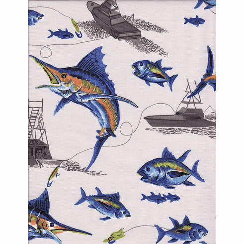 Curtain panel Blue Marlin