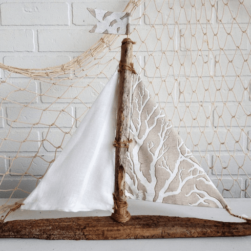 Driftwood Sailboat Mediterranean