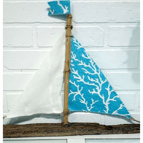 Driftwood Sailboat Sunset Beach
