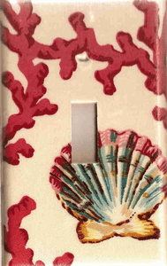 Hamptons Coral Switchplates
