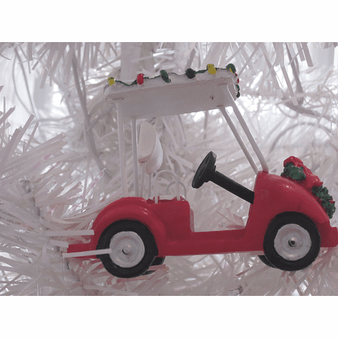 Holiday Golf Cart Ornament