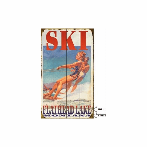 Lake Waterski Sign