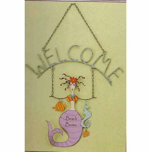 Mermaid welcome sign