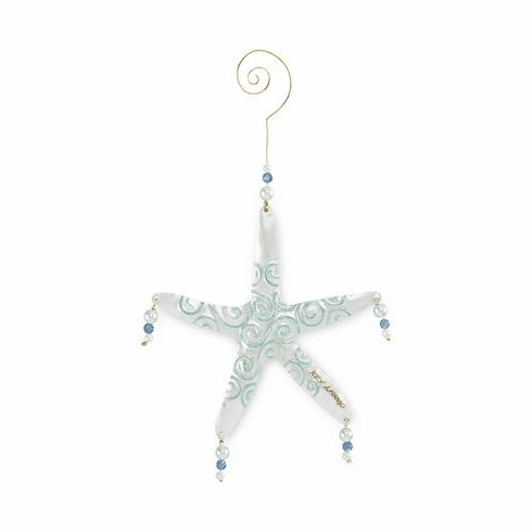 Metal Starfish Holiday Ornament