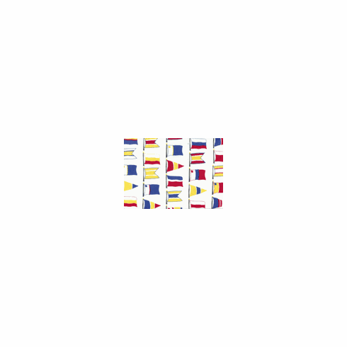 Nautical Flags white Shower Curtain