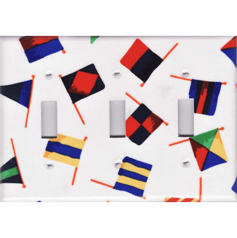 Nautical Switchplate Triple Code Flags