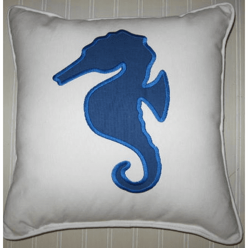 Newport Seahorse Pillow 