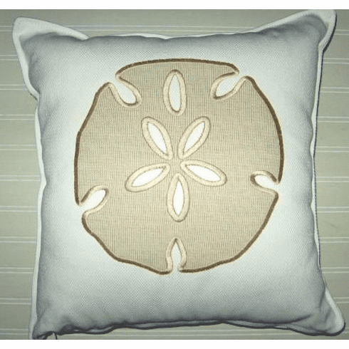 Newport Tan Sand dollar Pillow