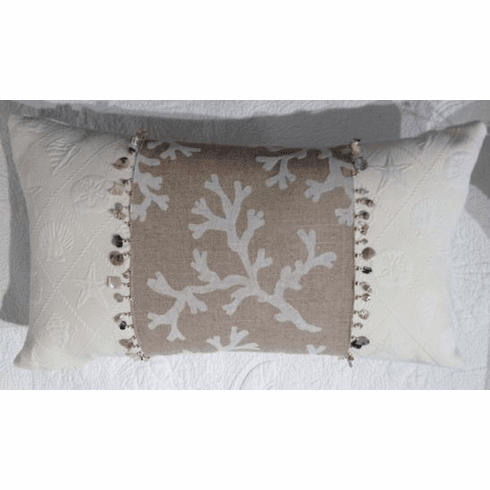 Oblong Coral Pillow