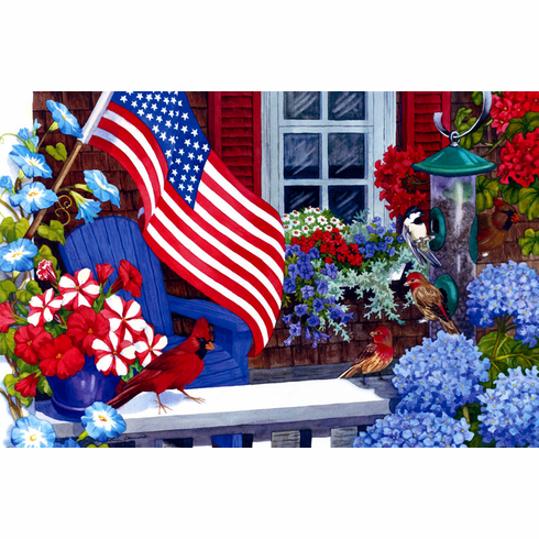 Patriotic Porch Doormat