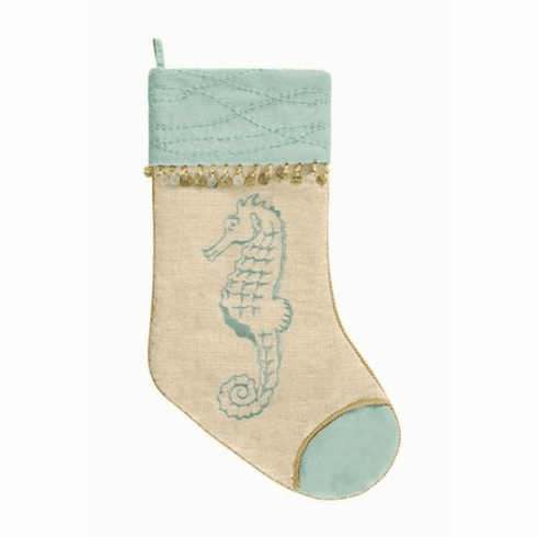 Quilted Seahorse Stocking Sealife