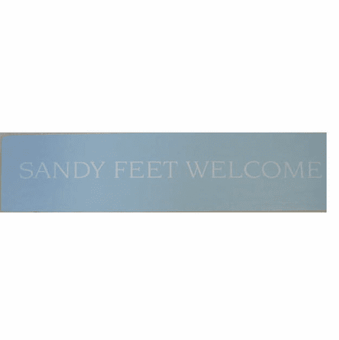 Sand Feet Welcome wood sign 