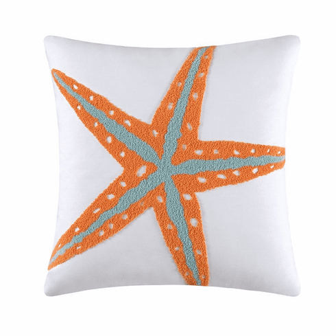 Seaglass Coastal Pillow Starfish
