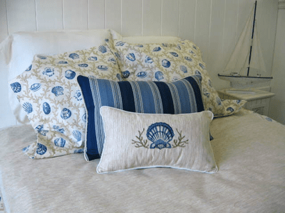 Seashell Bedding Hampton Blue 3