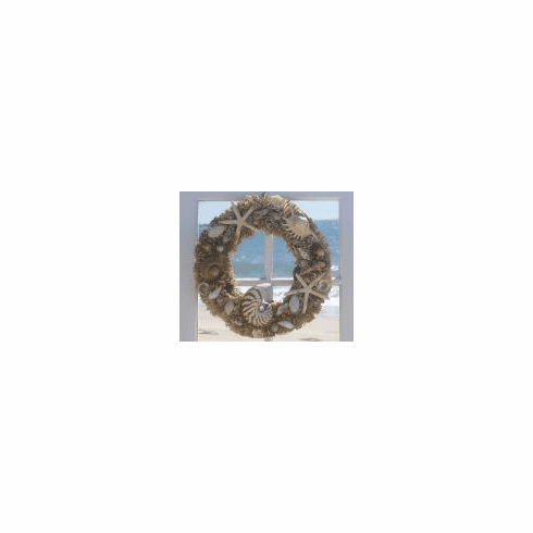 Seashell Wreath Raffia