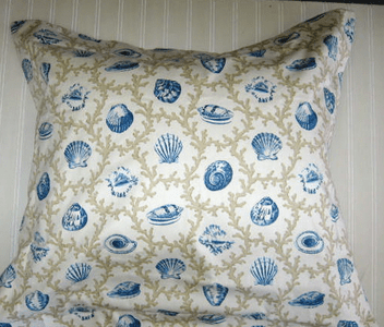 Sham Hamptons blue