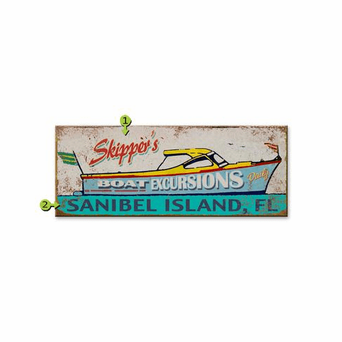 Skipper Boat Sign