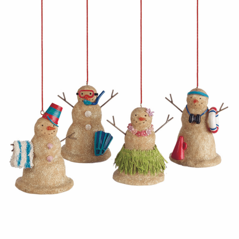 Snowmen Ornaments Set of 4