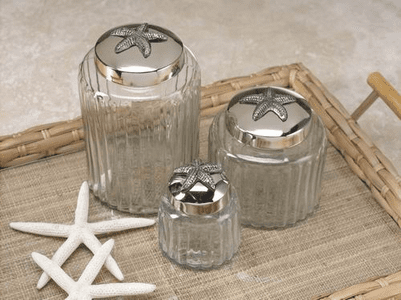 Starfish Glass Jars