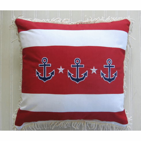 Sunbrella 3 Anchor Pillow