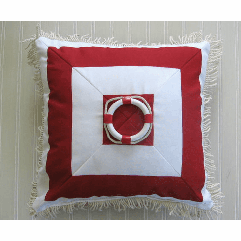 Sunbrella Nautical pillow Liferaft