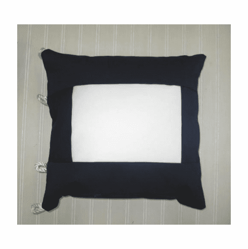 Sunbrella Nautical Pillow Papa Letter P