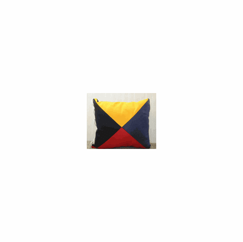 Sunbrella Nautical Pillow Zulu Letter Z