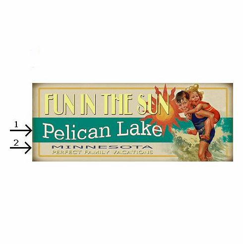 Vintage Fun In The Sun Sign