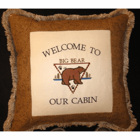 Welcome to our Cabin Pillow