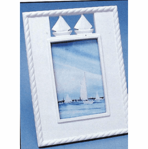 White Sailboat Picture frame