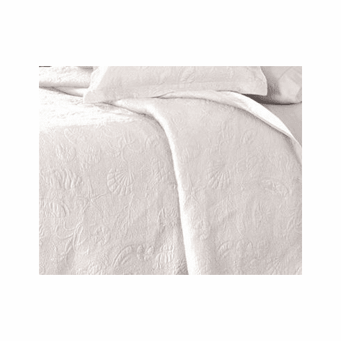 White Seashell Quilt King