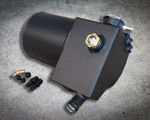 ALUMINUM COOLANT SURGE TANK, BLACK SATIN POWDER COAT