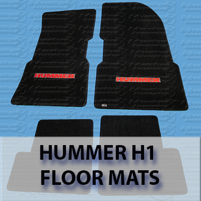 2006-2010 Hummer H3 Semi-Custom fit Floor Mats Liner All Weather 3D Bl