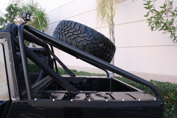 HC Slant Back Tire Carrier - Soft Top (H1/HMMWV)