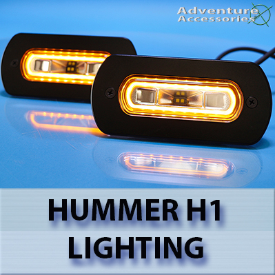 Kit De Feux De Position LED Avant Pour Hummer H1 - Réf. 6012297-R2-KIT - Neuf
