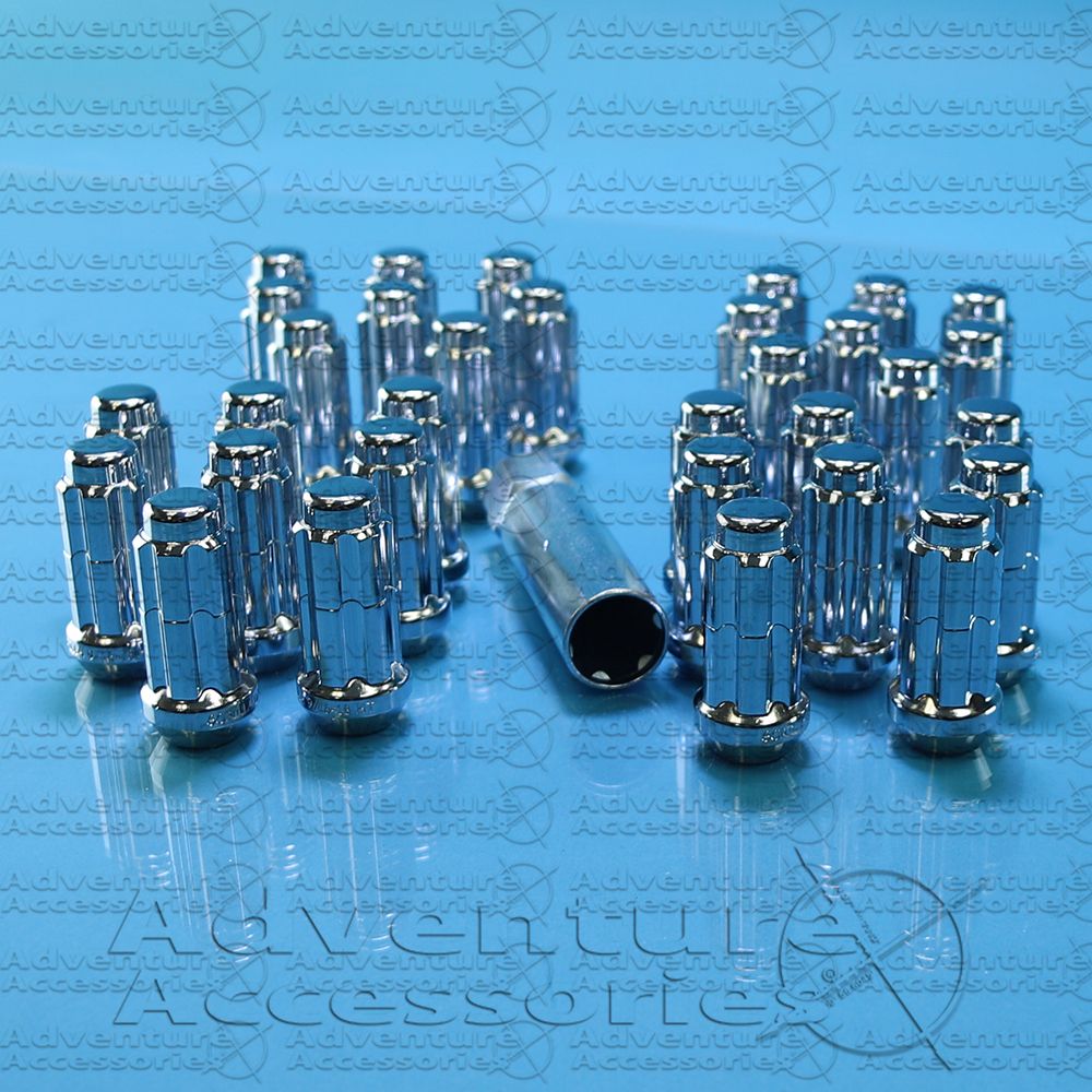 Hummer H1 Chrome Locking Lug Nut Kit