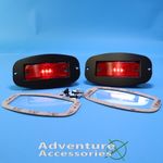 LED REAR MARKER LIGHT KIT WITH BILLET ALUMINUM BEZELS ('92-'01 H1 OR HMMWV)  6012298-AA-KIT
